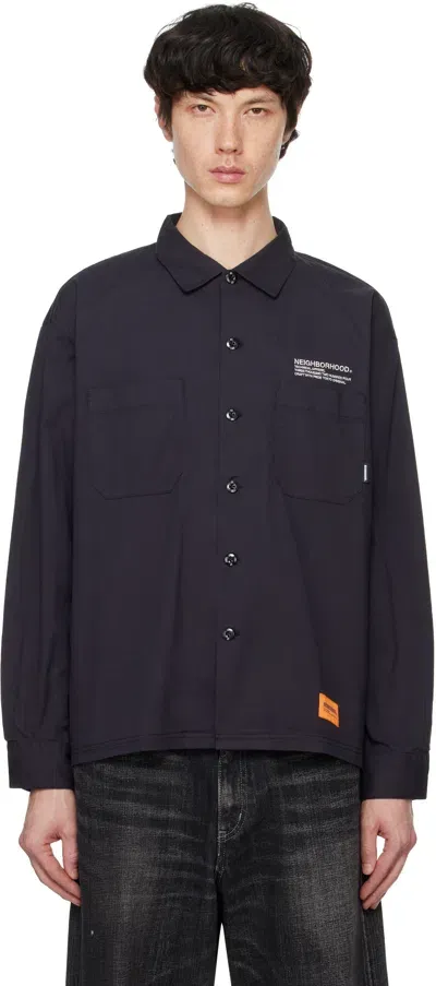 Neighborhood Black Cordlane Work Ls Shirt