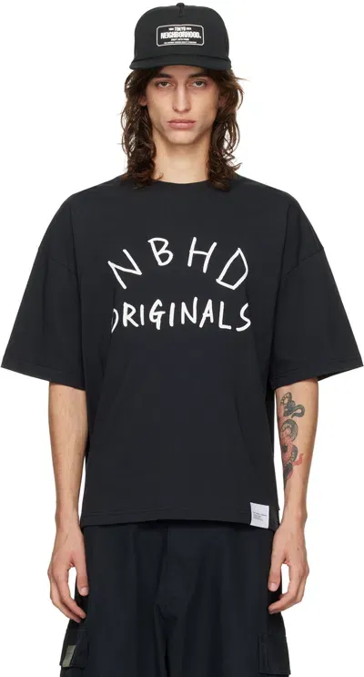 Neighborhood Black Printed T-shirt