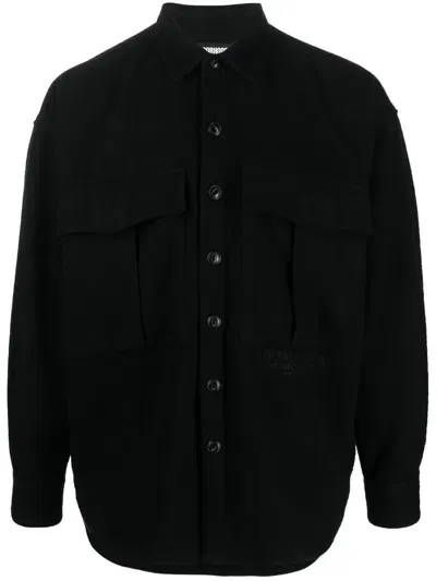 Neighborhood Chest Pocket Shirt In Black