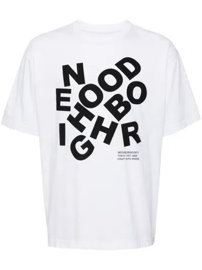 Neighborhood Graphic-print Cotton T-shirt In White