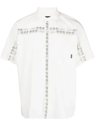 Neighborhood Graphic-print Short-sleeved Shirt In White