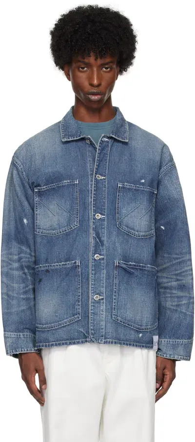 Neighborhood Indigo Washed Coverall Denim Jacket