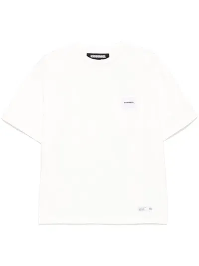 Neighborhood Logo-patched T-shirt In White