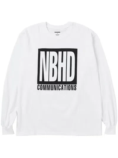 Neighborhood Printed T-shirt In 白色