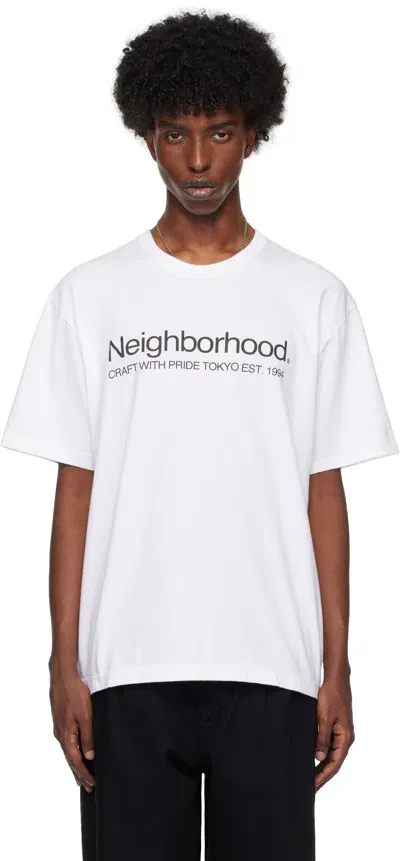 Neighborhood White Nh Ss-11 T-shirt