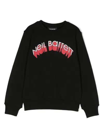 Neil Barrett Logo-print Sweatshirt In 黑色