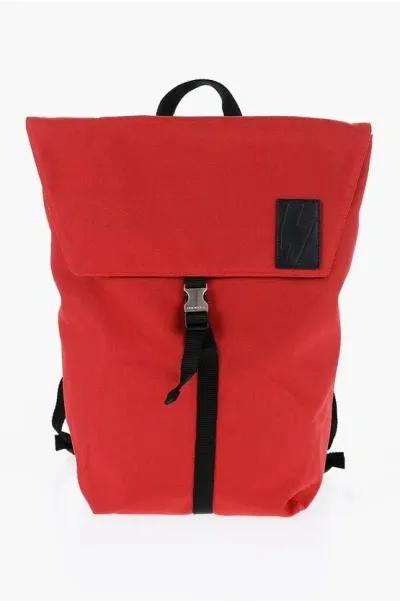 Neil Barrett Two-tone City Flap Nylon Backpack