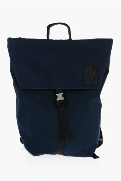 Neil Barrett Two-tone Nylon City Flap Backpack