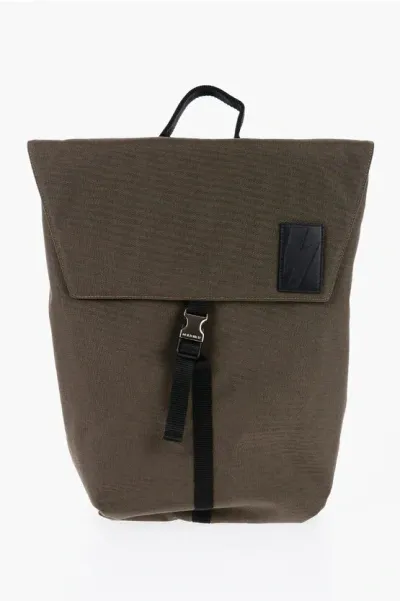 Neil Barrett Two-tone Nylon City Flap Backpack