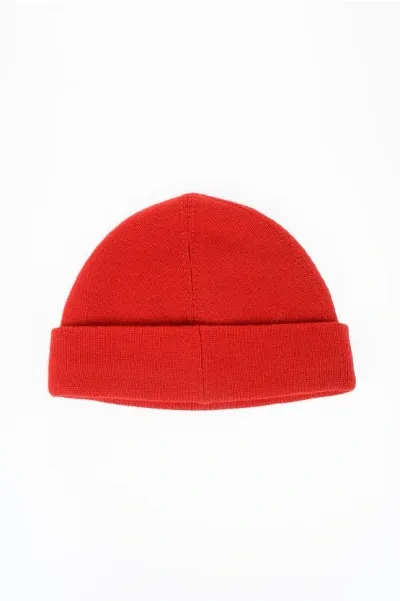 Neil Barrett Wool Beanie In Red