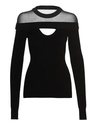 Nensi Dojaka Cut Out Top In Black