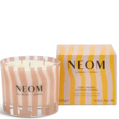 Neom Cosy Nights 3 Wick Candle In Multi