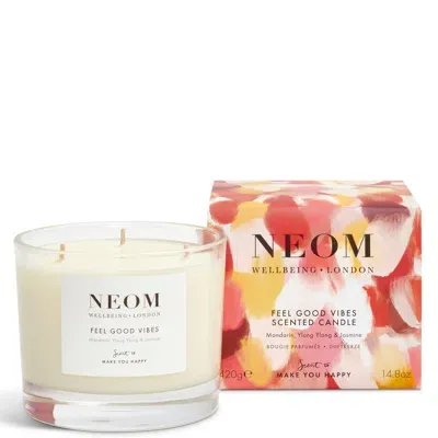 Neom Wellbeing Feel Good Vibes 3 Wick Candle 420g In Neutral