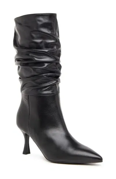 Nerogiardini Slouchy Pointed Toe Boot In Black