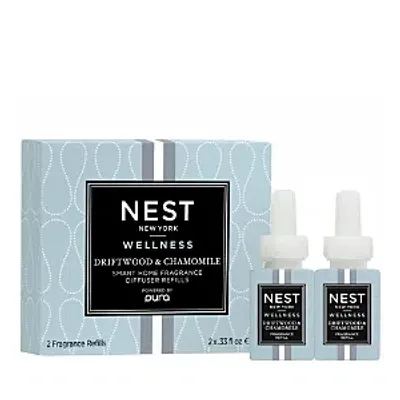 Nest New York Driftwood & Chamomile Pura Refill, Set Of 2 In Driftwood Chamomile