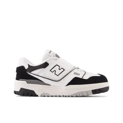 New Balance Big Kids White & Black 550 Sneakers In White|black|rain Clo