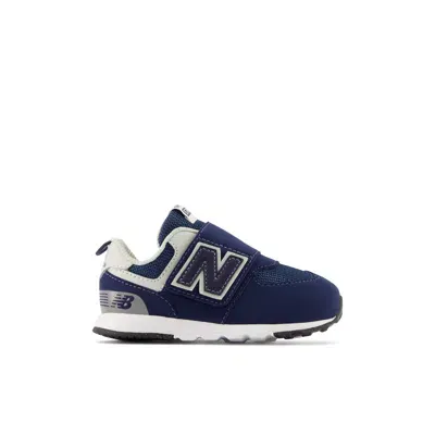 New Balance ' 574 New-b Hook & Loop In Nb Navy/white