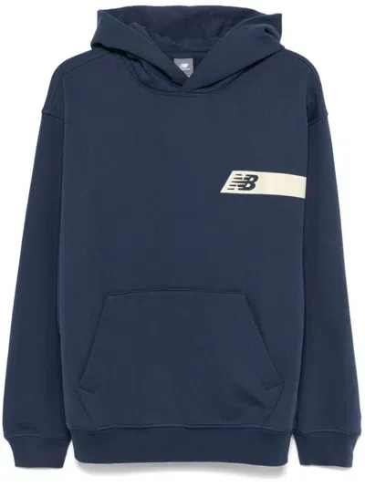 New Balance Athletics Hoodie In Blue