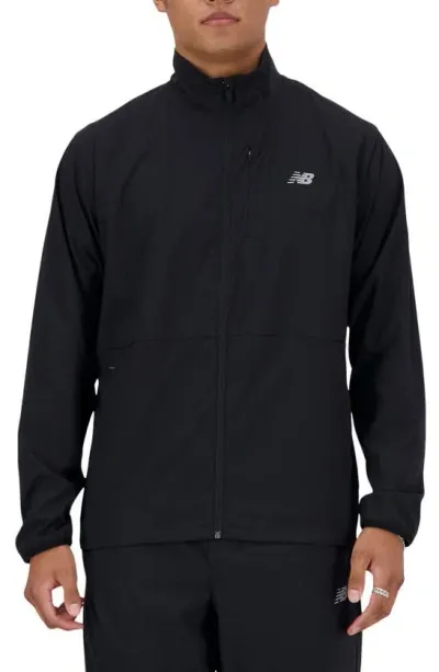 New Balance Athletics Stretch Woven Jacket In Black