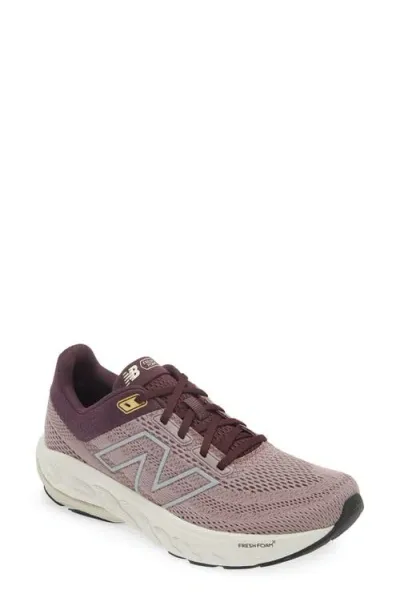 New Balance Fresh Foam X 860 V14 Running Shoe In Ice Wine/plum Brown