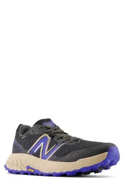 New Balance Fresh Foam X Hierro V7 Gore-tex® Waterproof Trail Running Shoe In Black/marine Blue