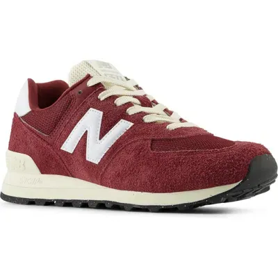 New Balance Gender Inclusive 574 Sneaker In Classic Crimson/white