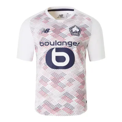 New Balance Kids' Lille Losc Away Youth Short Sleeve Jersey In White