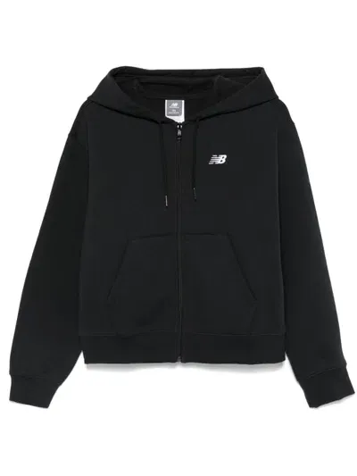 New Balance Zip-up Hoodie In Black