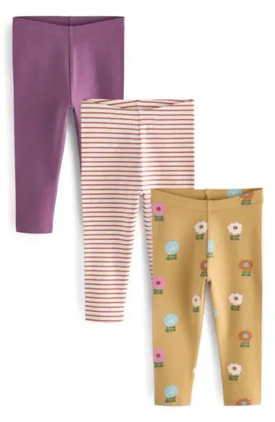 Next <br />kids' Bunny Assorted 3-pack Stretch Cotton Leggings (little Kid)<br /><br /> In Purple