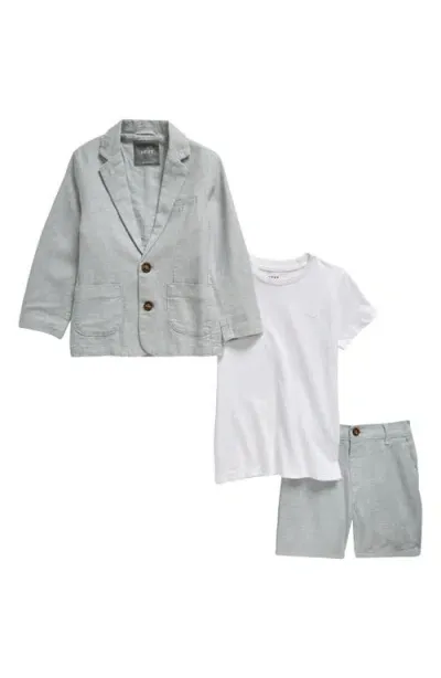 Next Kids' Blazer, T-shirt & Shorts Set In Blue