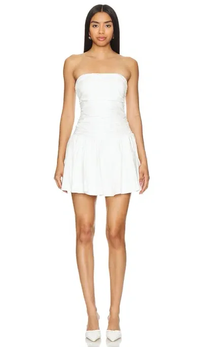 Nia Currant Dress In White