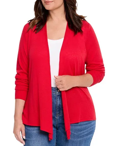 Nic+zoe Plus All Year Four Way Cardigan Sweater In Amaryllis