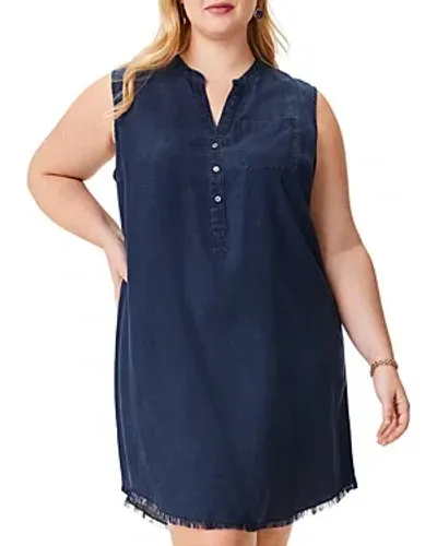 Nic+zoe Plus Denim Dress In Dark Wash