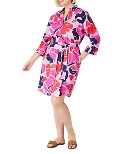 Nic+zoe Plus Tropic Glow Dress In Pink Multi