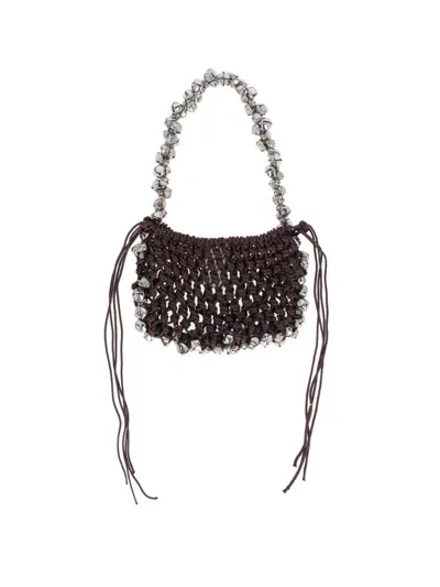 Niccolò Pasqualetti Mini Bag With Bells "sonoro" In Brown