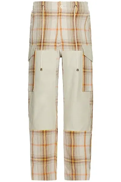 Nicholas Daley Cargo Pant In Summer Tartan