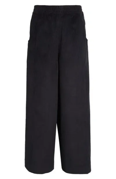 Nicholas Daley Wide Leg Corduroy Trousers In Black