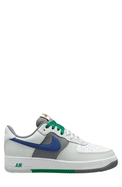 Nike Air Force 1 '07 Lv8 Sneaker In Light Silver/deep Royal/white