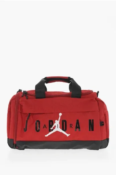 Nike Air Jordan Two-tone Weekend Bag In Red