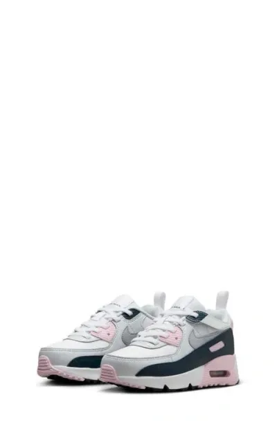 Nike Air Max 90 Easy-on Sneaker In White/pink/navy