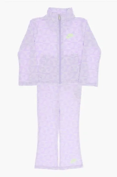 Nike Kids' Little Girls Sweet Swoosh Tracksuit Set In Lilac Bloom