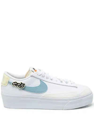 Nike Blazer Low-top Platform Sneakers In White