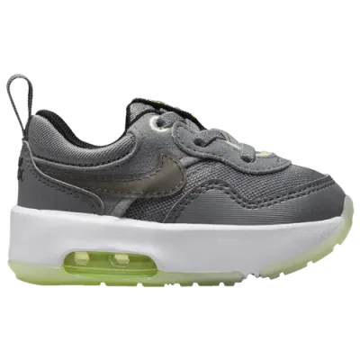 Nike Boys   Air Max Motif In Smoke Gray/black/barely Volt