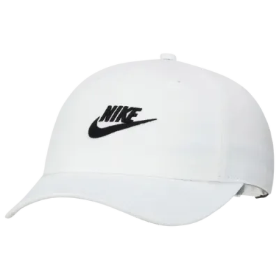 Nike Men's Club Logo Embroidered Cap In Black/white