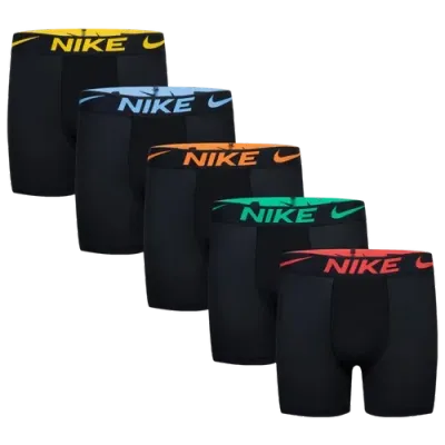 Nike Boys   Color Pop  Briefs 5 Pack In Black/black