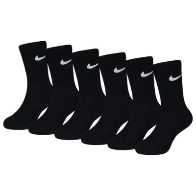 Nike Kids' Boys   Dri-fit Performance Basic Crew Socks In Black