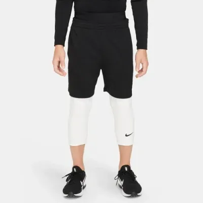 Nike Boys   Np Dri-fit 3/4 Tights 24 In White/black