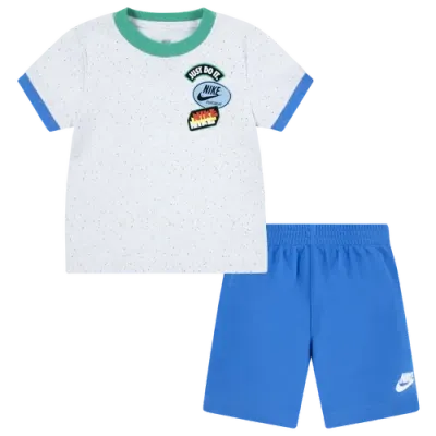 Nike Kids' Boys   Nsw Solid Knit Shorts Set In Blue/light Photo Blue