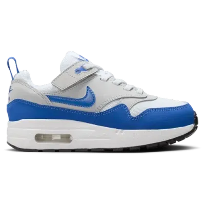 Nike Boys Preschool   Air Max 1 Easyon In Game Royal/white/neutral Grey