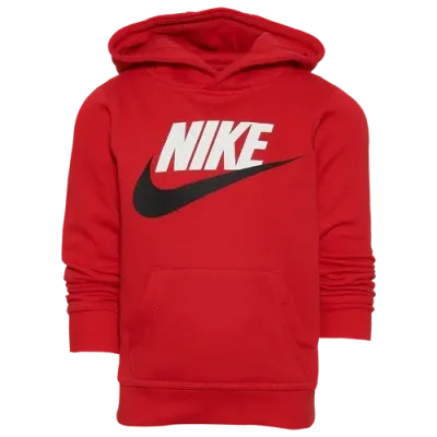 Nike Kids' Boys Preschool   Club Hbr Po Hoodie In Red/red